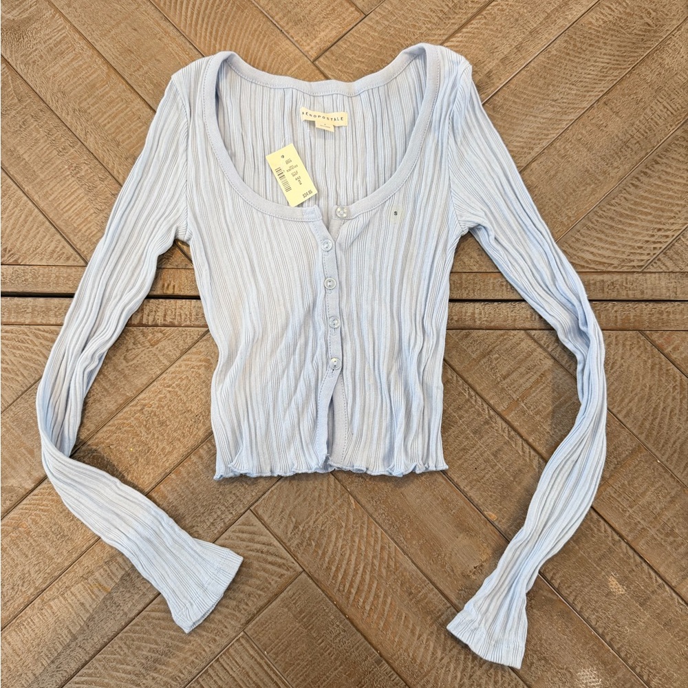 Aeropostale Light Blue Button-Down Shirt